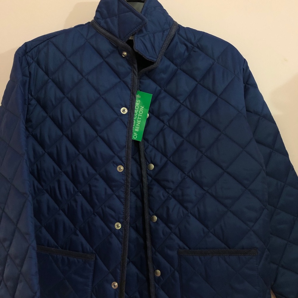 Dark Blue Button Up Jacket (brand new)